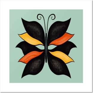 Beautiful Butterfly Weird Abstract Insect Posters and Art